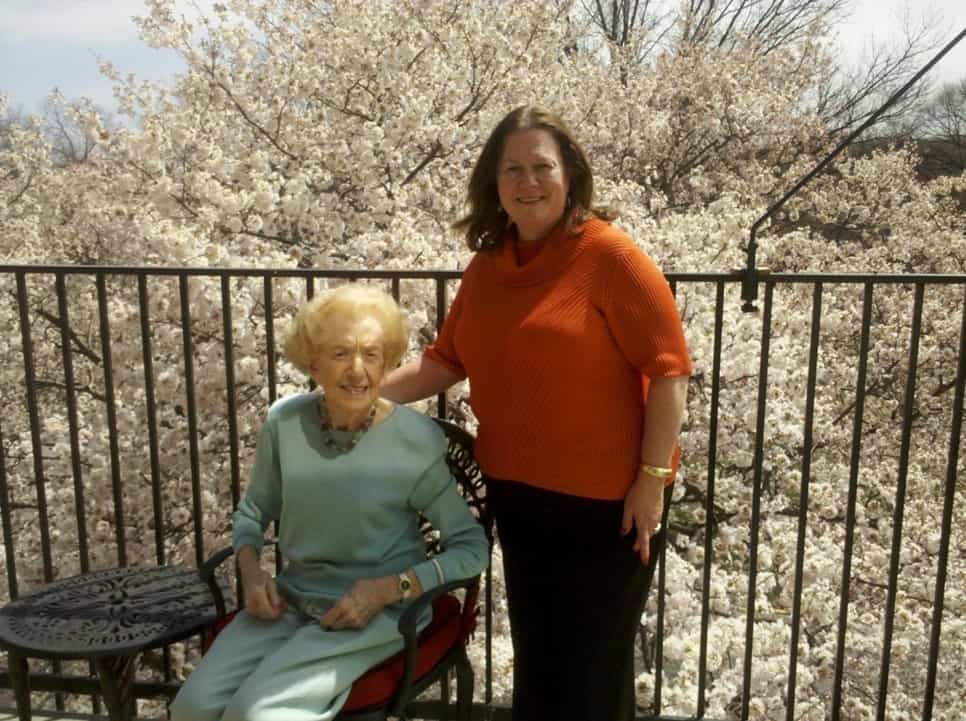 Moira & Mrs. Boyd enjoying a beautiful afternoon from her balcony!